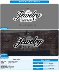 CUSTOM MOCKUP SIGN FOR Darryl Knieff