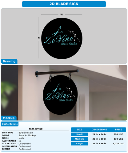 CUSTOM MOCKUP SIGN FOR Tara Iovino