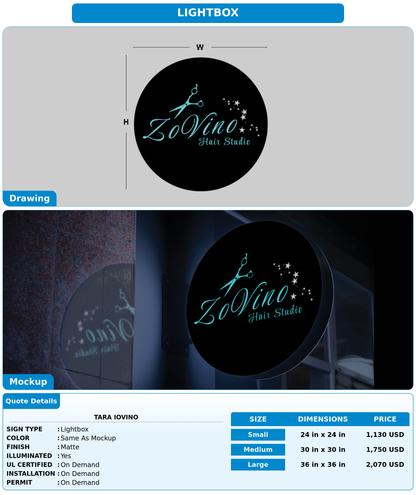 CUSTOM MOCKUP SIGN FOR Tara Iovino