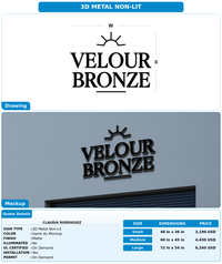 CUSTOM MOCKUP SIGN FOR Claudia Rodriguez