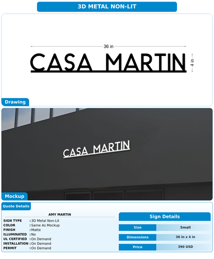 CUSTOM MOCKUP SIGN FOR Amy Martin