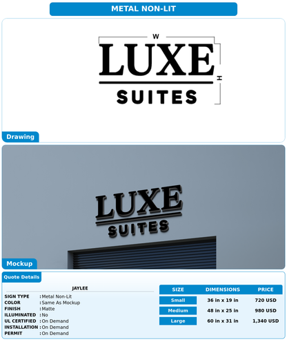 CUSTOM MOCKUP SIGN FOR Jaylee