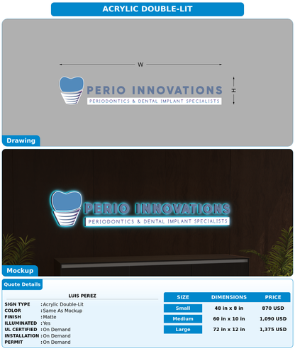 CUSTOM MOCKUP SIGN FOR Luis Perez