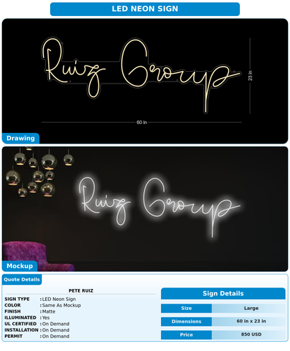 CUSTOM MOCKUP SIGN FOR Pete Ruiz