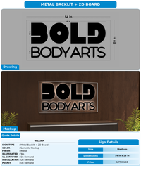 CUSTOM MOCKUP SIGN FOR William