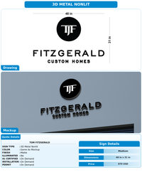 CUSTOM MOCKUP SIGN FOR Tom Fitzgerald