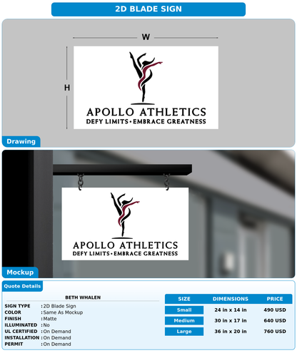 CUSTOM MOCKUP SIGN FOR Beth Whalen