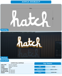 CUSTOM MOCKUP SIGN FOR Loueva Halla Hatfield