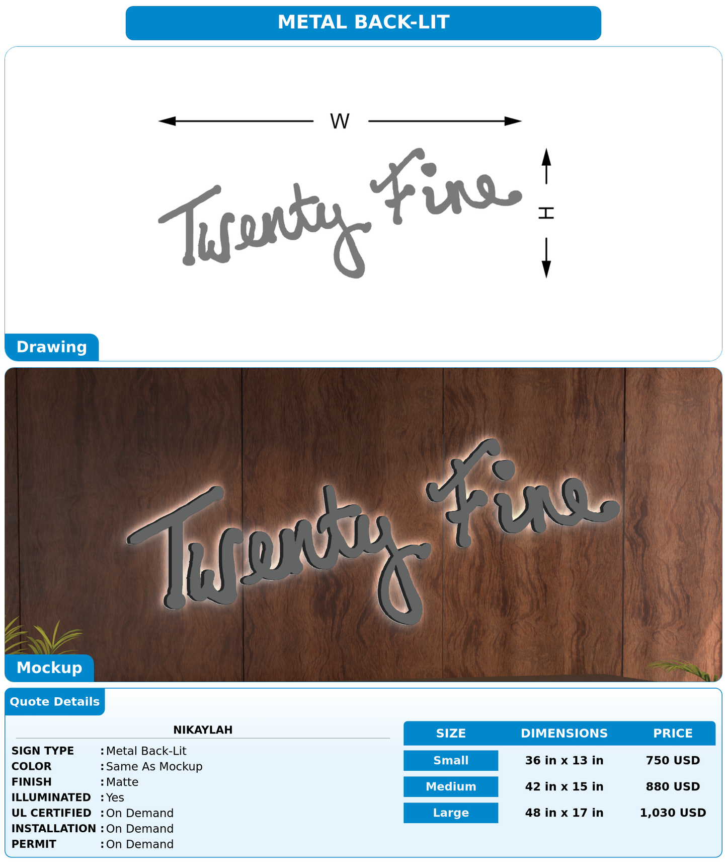 CUSTOM MOCKUP SIGN FOR Nikaylah