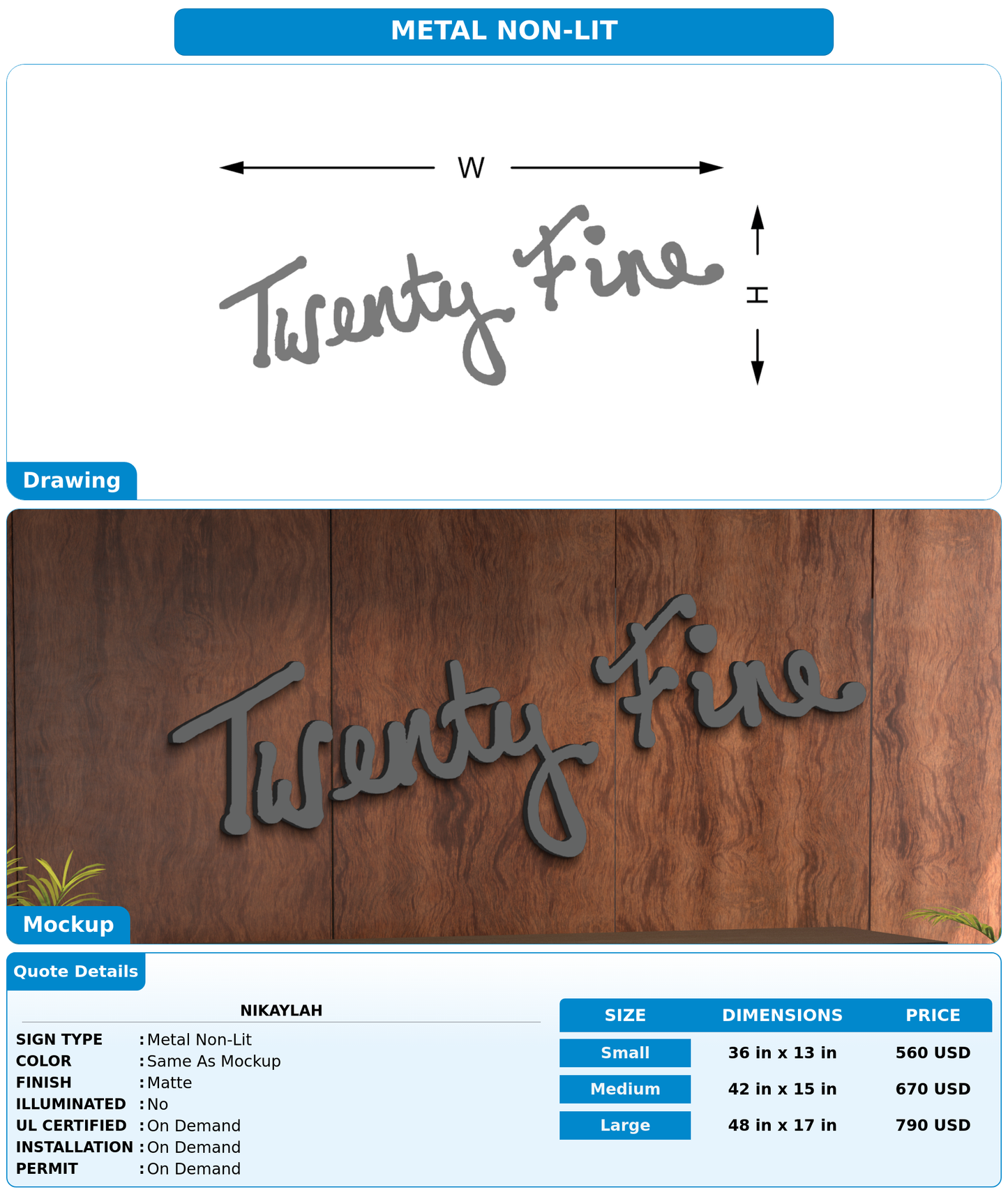 CUSTOM MOCKUP SIGN FOR Nikaylah