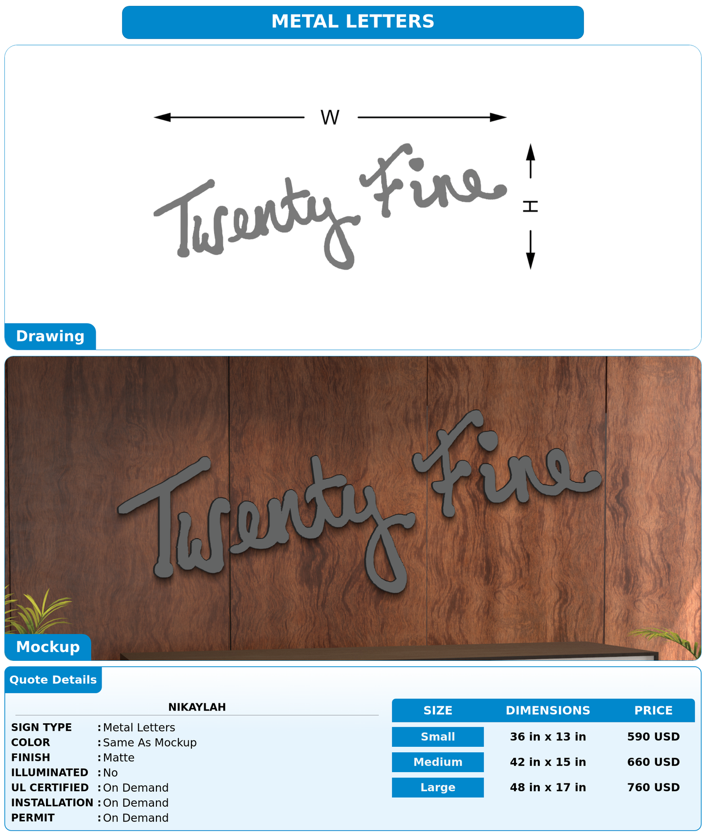 CUSTOM MOCKUP SIGN FOR Nikaylah