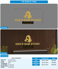 CUSTOM MOCKUP SIGN FOR Girely Dominguez