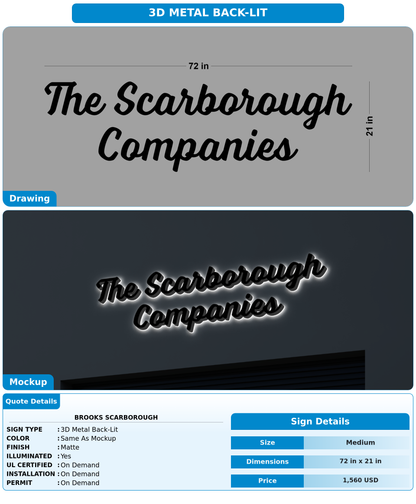 CUSTOM MOCKUP SIGN FOR Brooks Scarborough
