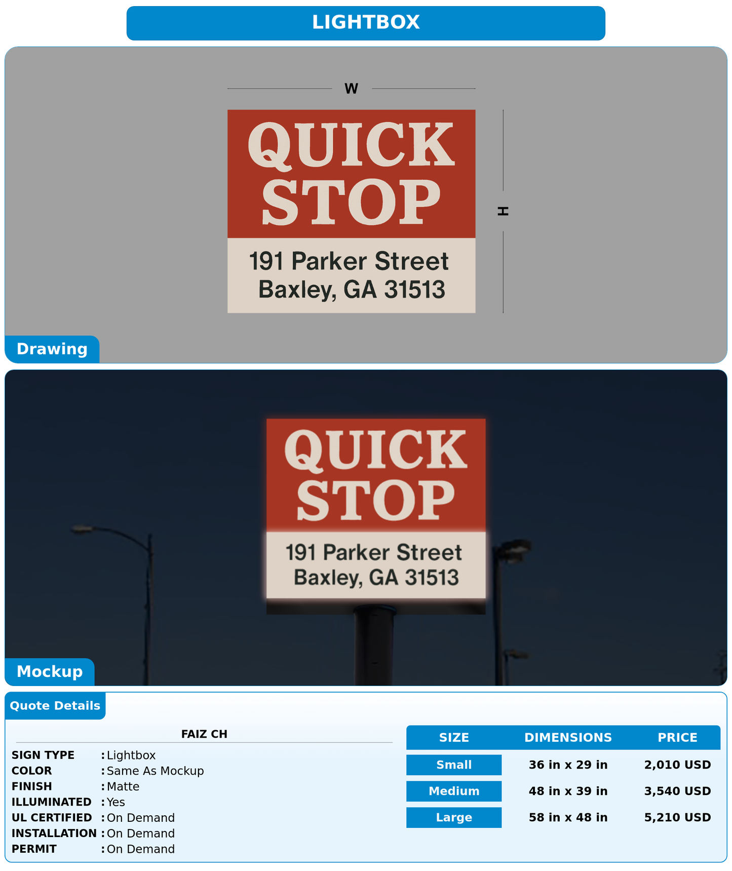 CUSTOM MOCKUP SIGN FOR faiz ch