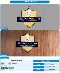 CUSTOM MOCKUP SIGN FOR Anthony Salamone
