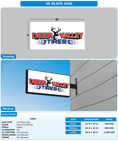 CUSTOM MOCKUP SIGN FOR Chris