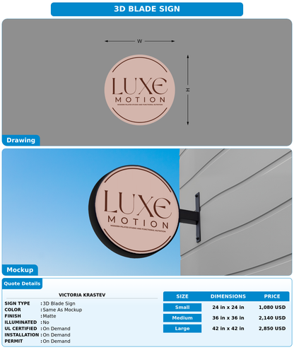 CUSTOM MOCKUP SIGN FOR Victoria Krastev