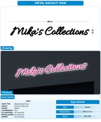 CUSTOM MOCKUP SIGN FOR Mika
