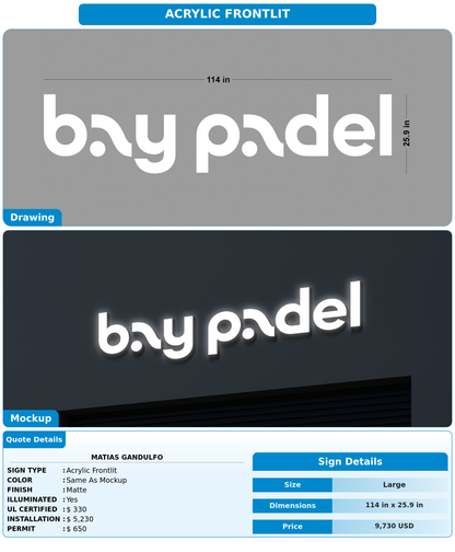 CUSTOM MOCKUP SIGN FOR Matias Gandulfo