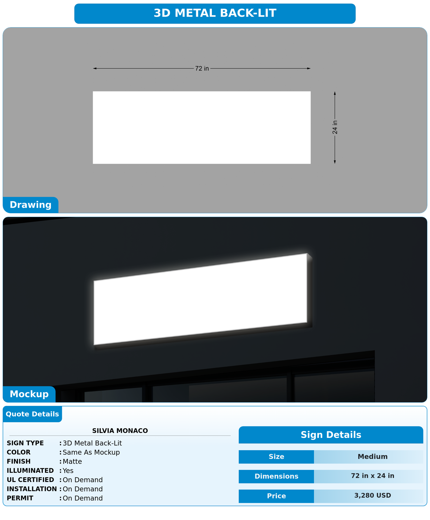 CUSTOM MOCKUP SIGN FOR silvia monaco