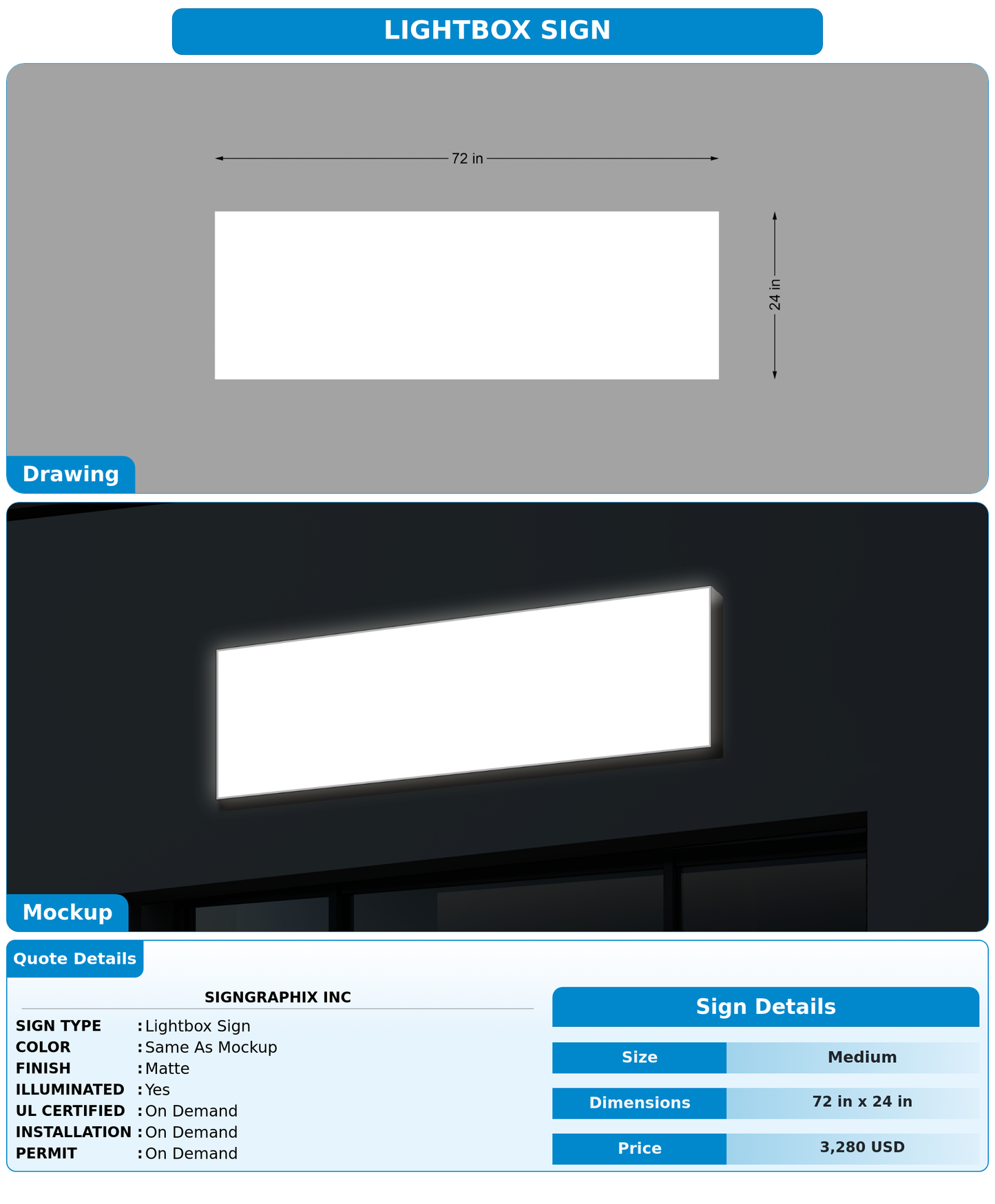 CUSTOM MOCKUP SIGN FOR signgraphix inc