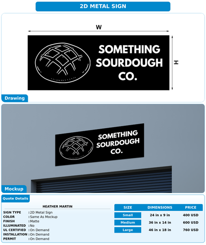 CUSTOM MOCKUP SIGN FOR Heather  Martin