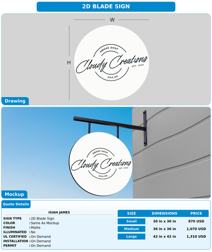 CUSTOM MOCKUP SIGN FOR Isiah James