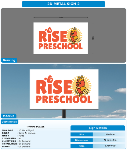 CUSTOM MOCKUP SIGN FOR Thomas Doxsee