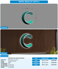 CUSTOM MOCKUP SIGN FOR Raymond and Ariana Donahue