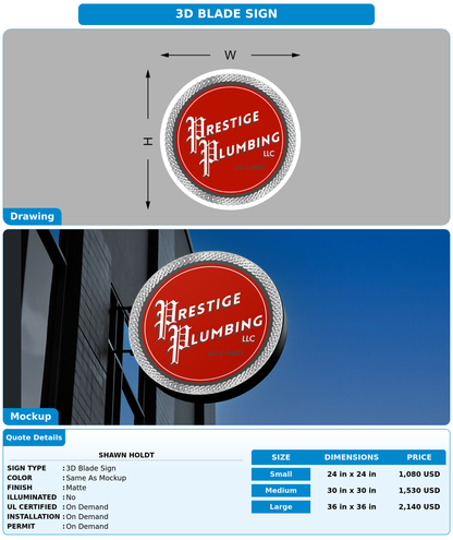 CUSTOM MOCKUP SIGN FOR Shawn Holdt