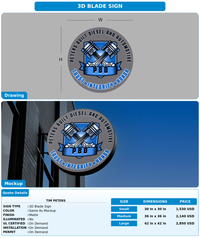 CUSTOM MOCKUP SIGN FOR tim peters