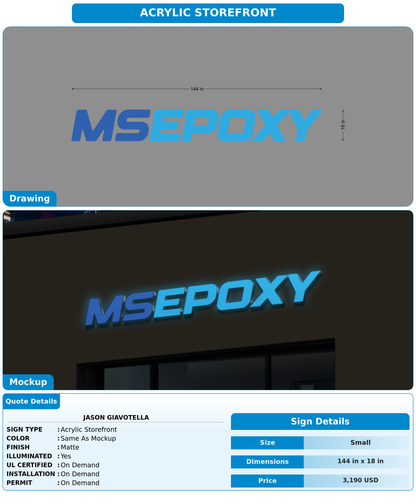 CUSTOM MOCKUP SIGN FOR Jason Giavotella