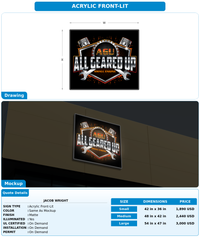CUSTOM MOCKUP SIGN FOR Jacob wright