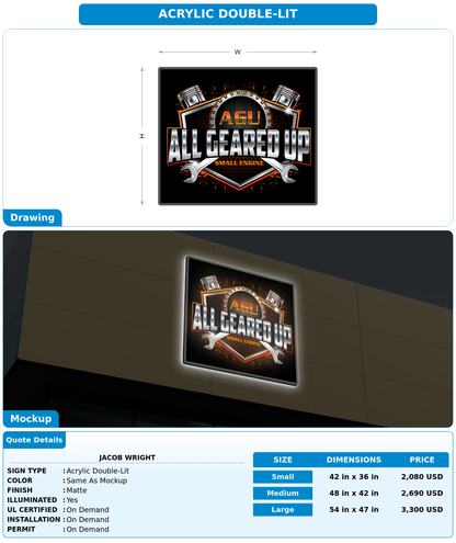 CUSTOM MOCKUP SIGN FOR Jacob wright