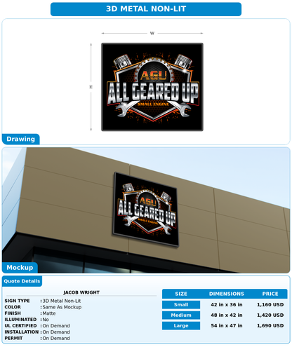 CUSTOM MOCKUP SIGN FOR Jacob wright