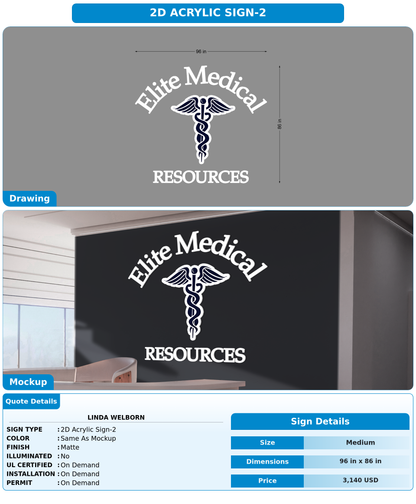 CUSTOM MOCKUP SIGN FOR Linda Welborn