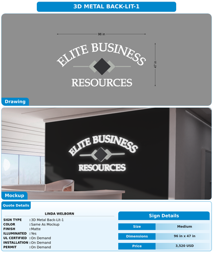 CUSTOM MOCKUP SIGN FOR Linda Welborn