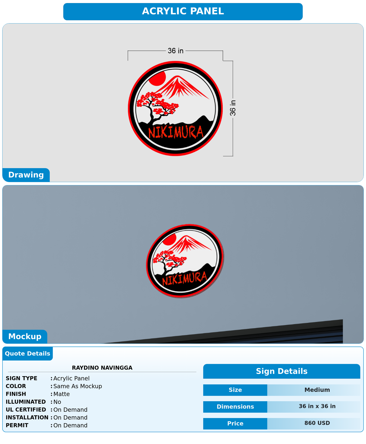 CUSTOM MOCKUP SIGN FOR Raydino Navingga