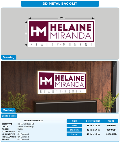 CUSTOM MOCKUP SIGN FOR helaine miranda