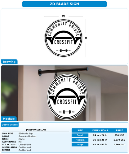 CUSTOM MOCKUP SIGN FOR Jared McClellan