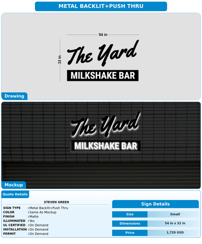 CUSTOM MOCKUP SIGN FOR Steven Green