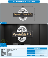 CUSTOM MOCKUP SIGN FOR Michael Smith