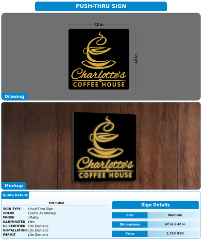 CUSTOM MOCKUP SIGN FOR Tim Rusk