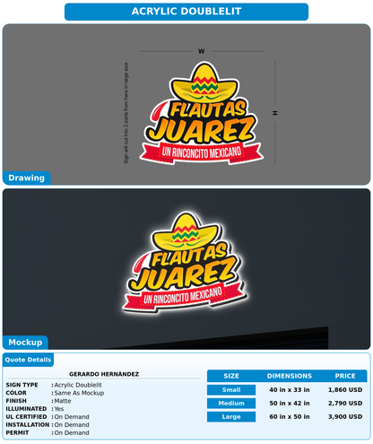 CUSTOM MOCKUP SIGN FOR Gerardo Hernández