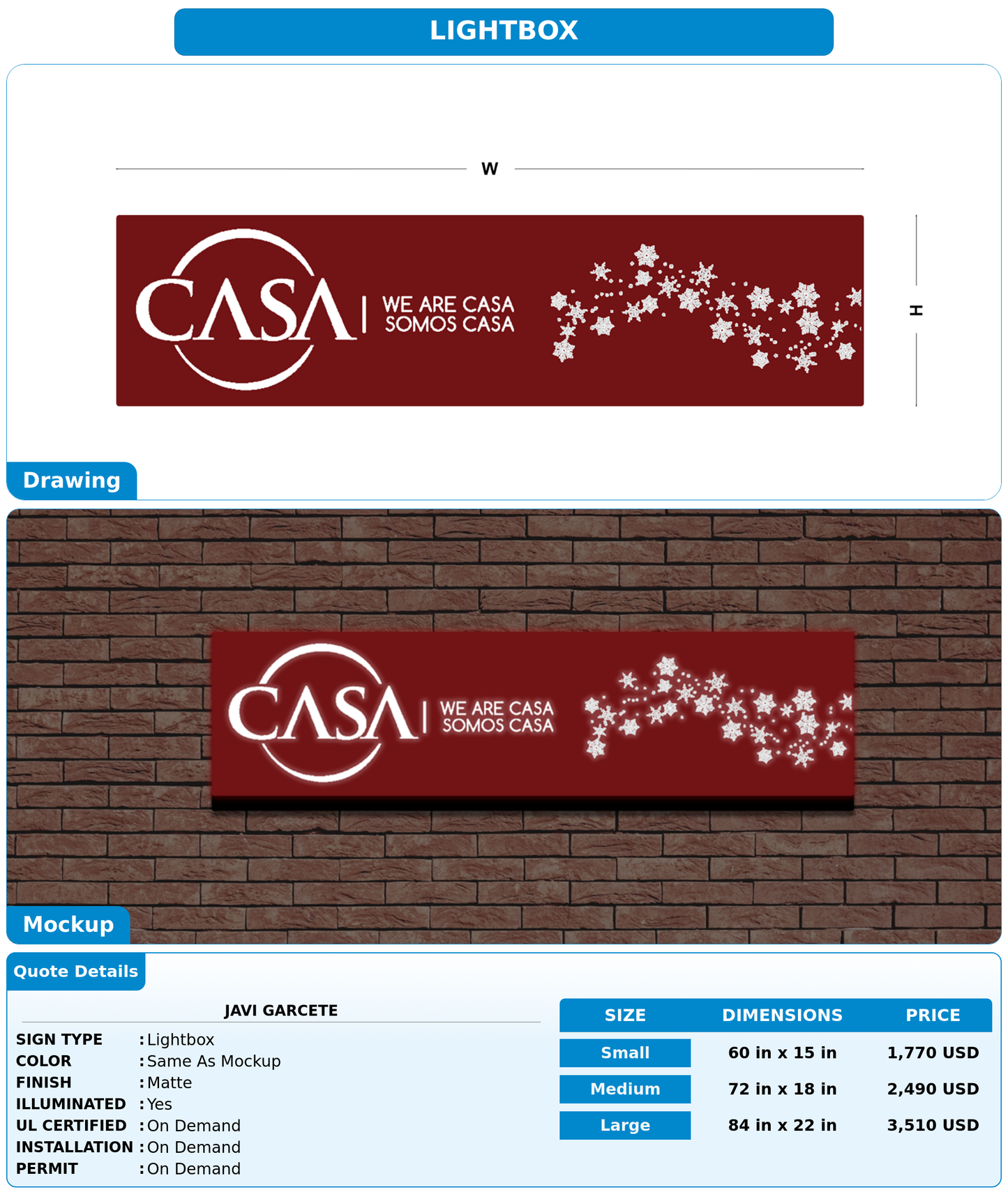 CUSTOM MOCKUP SIGN FOR Javi Garcete
