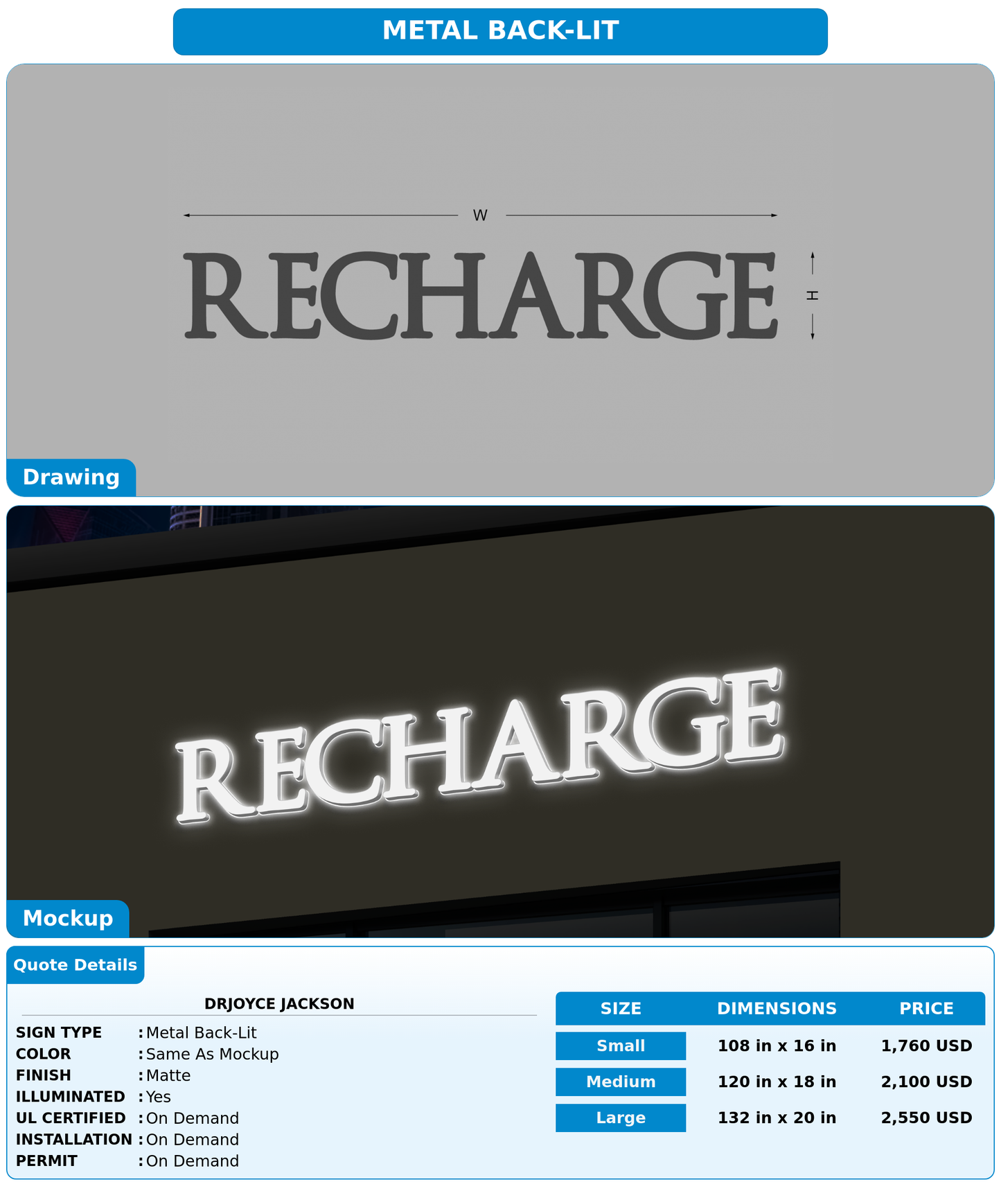 CUSTOM MOCKUP SIGN FOR DrJoyce Jackson