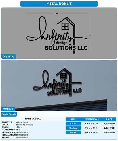 CUSTOM MOCKUP SIGN FOR marie carroll