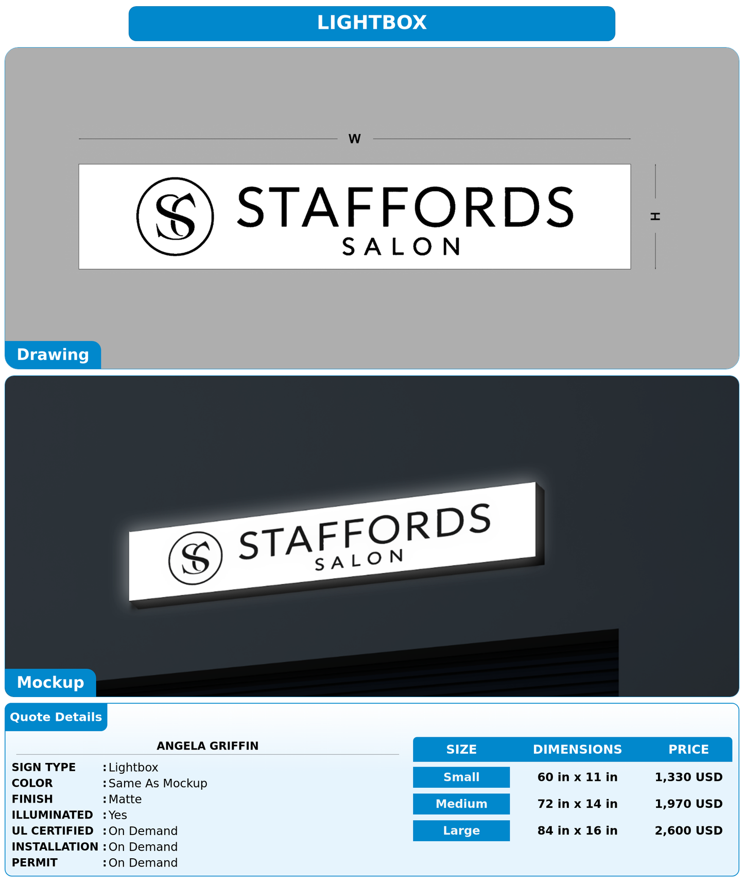 CUSTOM MOCKUP SIGN FOR Angela Griffin