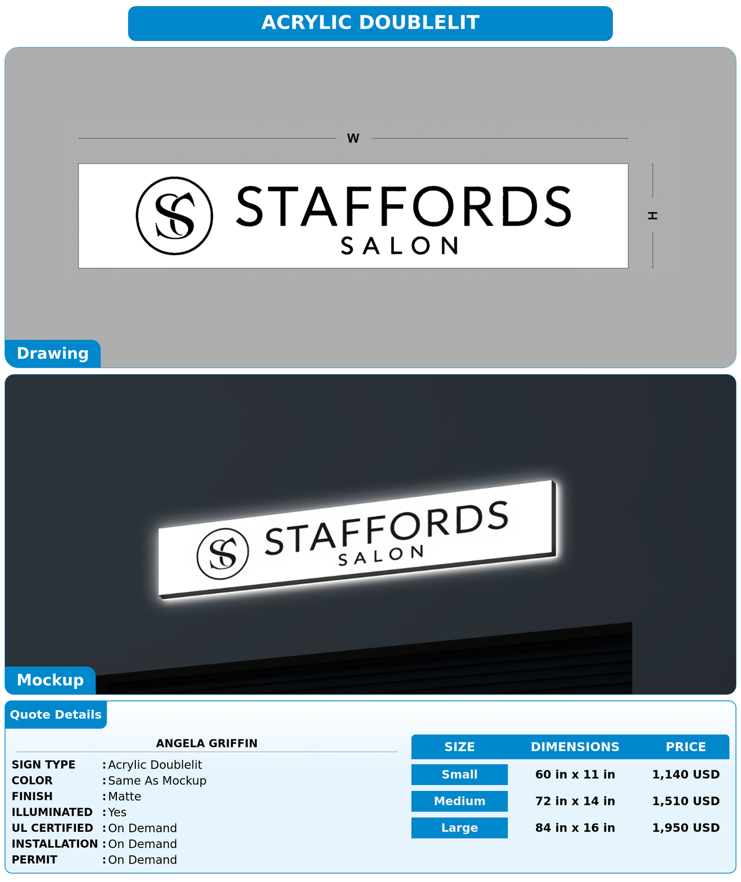 CUSTOM MOCKUP SIGN FOR Angela Griffin