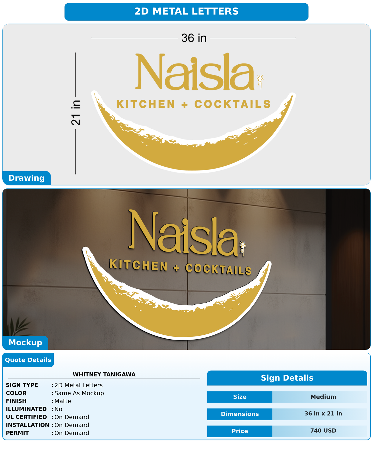 CUSTOM MOCKUP SIGN FOR whitney Tanigawa
